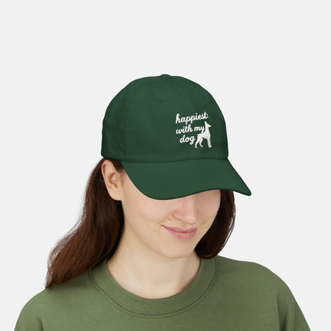 Custom Happiest With My Dog Cap