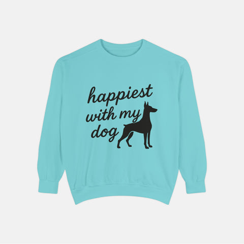 Custom Happiest With My Dog Sweatshirt