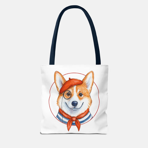 Custom French Dog Tote Bag