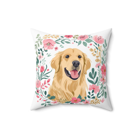 Golden Retriever Throw Pillow