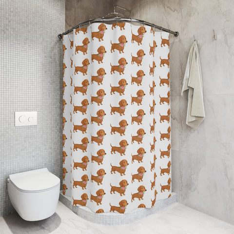 Custom Pet Watercolor Portrait Shower Curtain