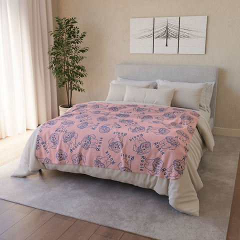 Custom Pet Drawing Blanket