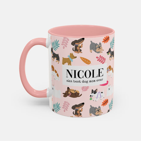 Personalized dog photo mug by Petunia Woof
