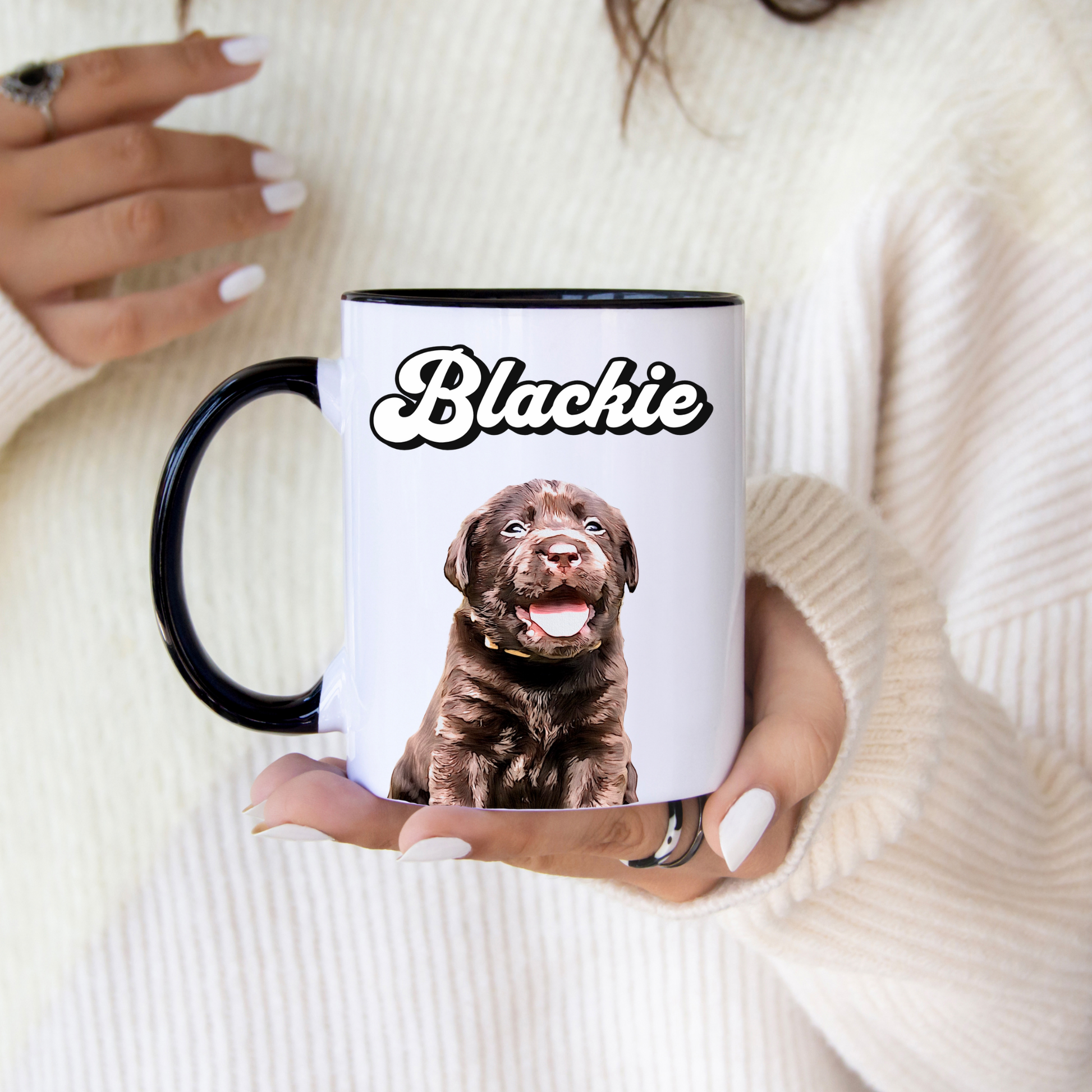 Custom Dog Mug From Photo - Petunia Woof