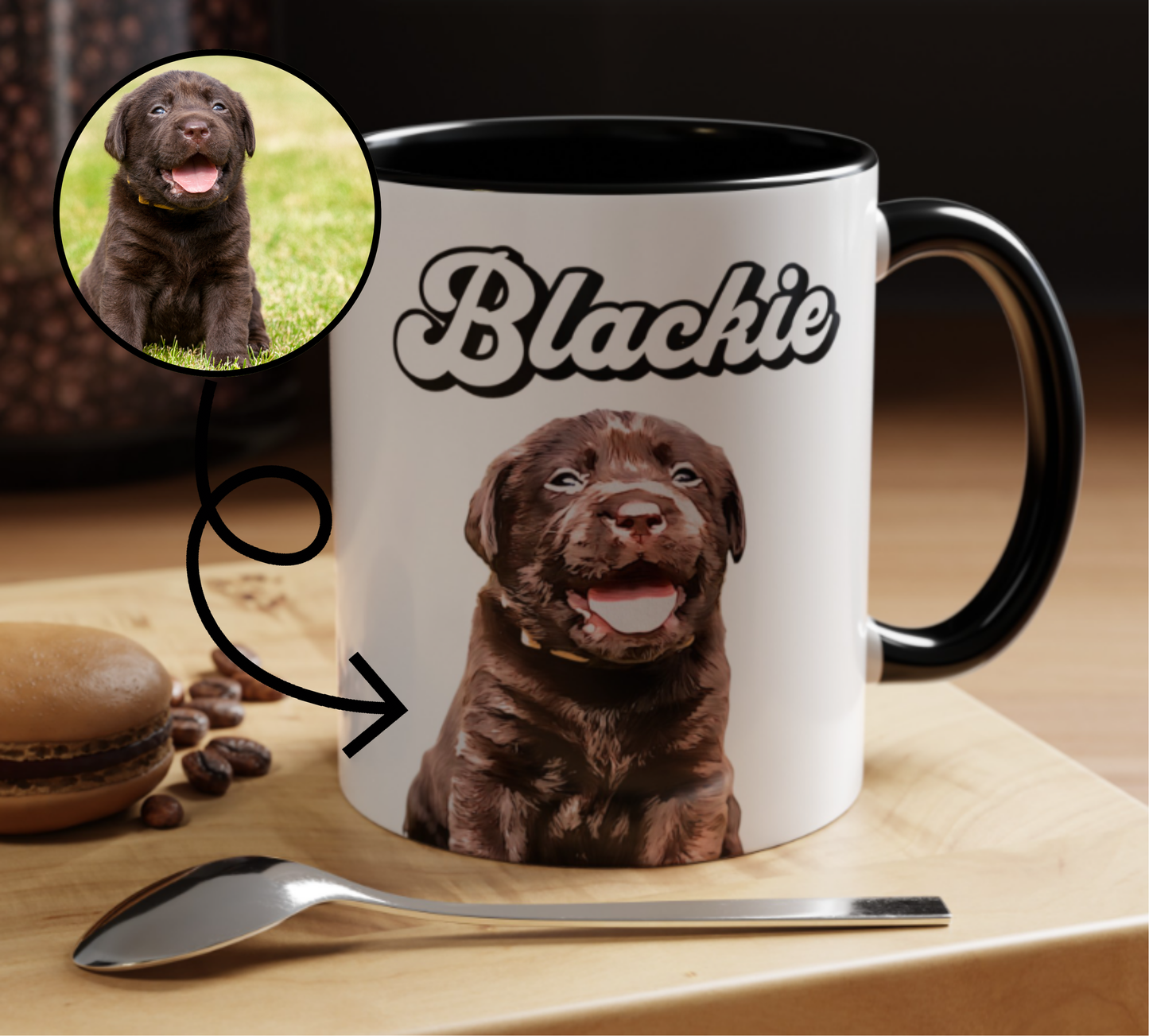 Custom Dog Mug From Photo - Petunia Woof