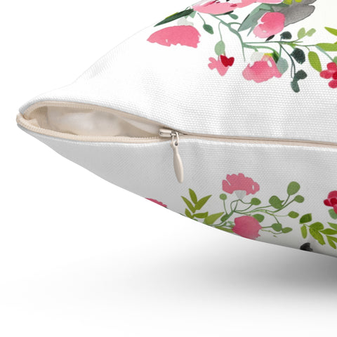 Great Dane Floral Pillow