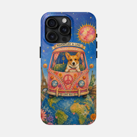 Custom Around The World With My Dog Phone Case
