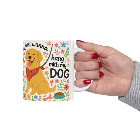 Custom Hand With My Dog Mug