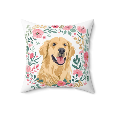 Golden Retriever Throw Pillow
