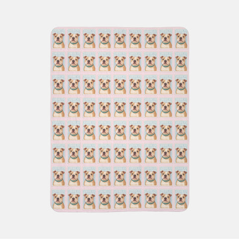Custom Vintage Stamp Blanket
