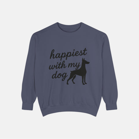 Custom Happiest With My Dog Sweatshirt