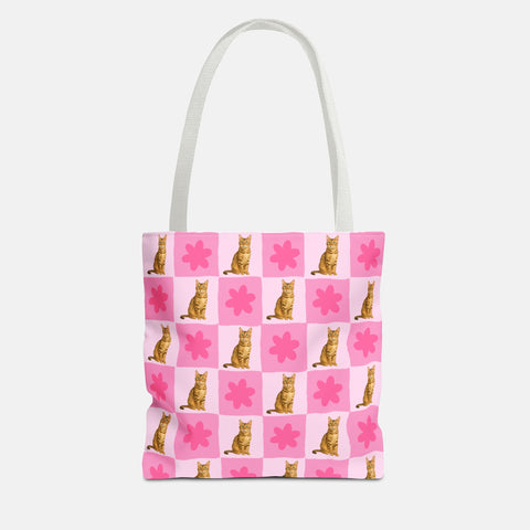 Custom Checkered Pet Tote Bag