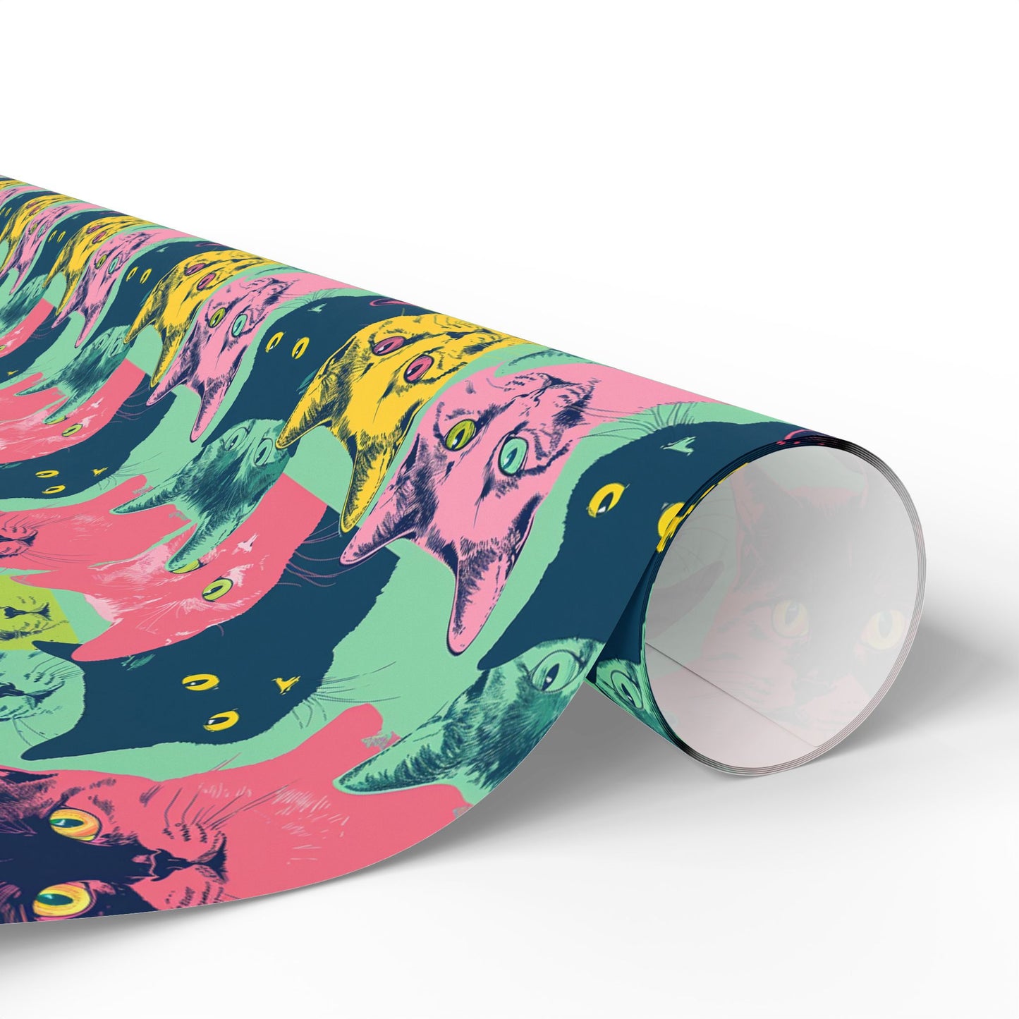 Colorful Cat Wrapping Paper - Playful Gift Wrap for Cat Lovers - Petunia Woof