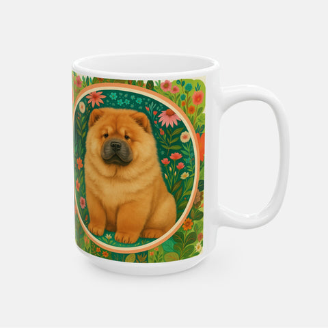 Custom Whimsical Floral Pet Mug