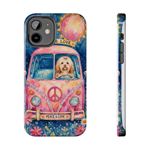 Custom Hippie Pet Phone Case — personalised pet phone case — Petunia Woof