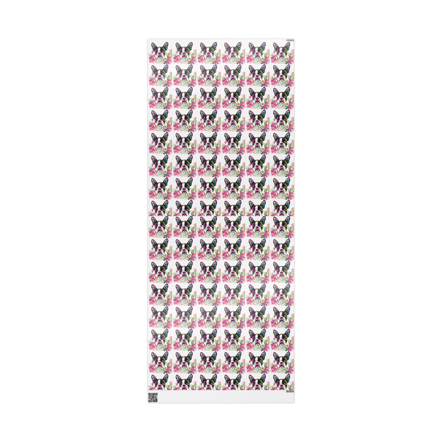 Cute French Bulldog Wrapping Paper - Floral Design for Pets Lovers - Petunia Woof