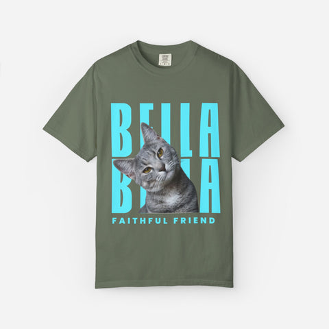Billboard Custom Pet T-Shirt | Blue Font