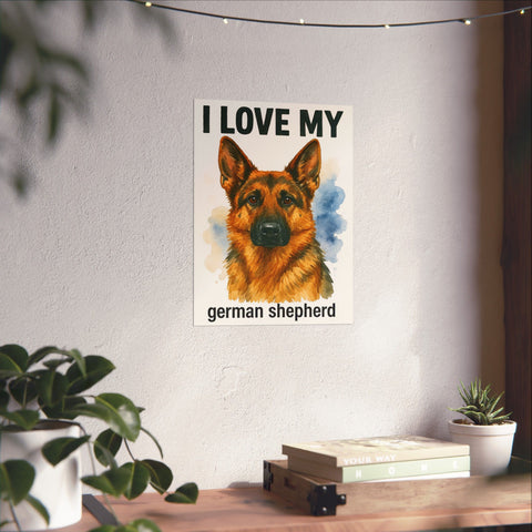 Custom "I love My" Breed Poster
