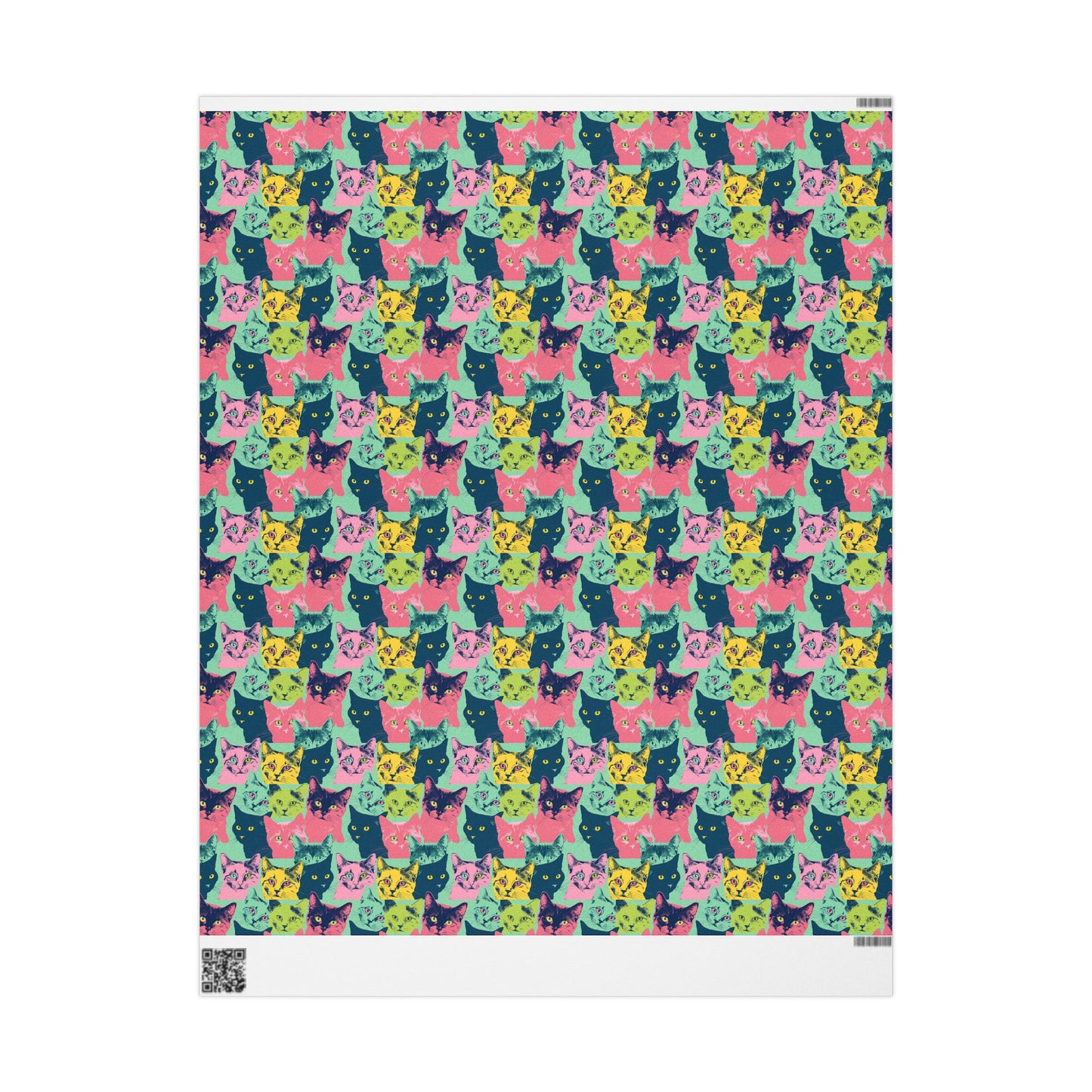 Colorful Cat Wrapping Paper - Playful Gift Wrap for Cat Lovers - Petunia Woof