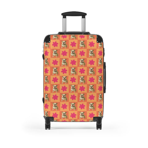 Custom Checkered Pet Suitcase
