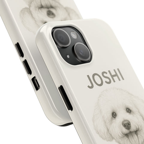 Custom Pet Pencil Drawing Though Phone Case