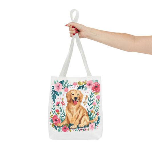 Cute Golden Retriever Tote Bag - Golden Retriever Lovers Perfect Gift - Petunia Woof