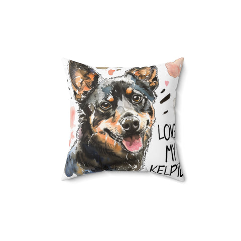 Love My Kelpie Throw Pillow