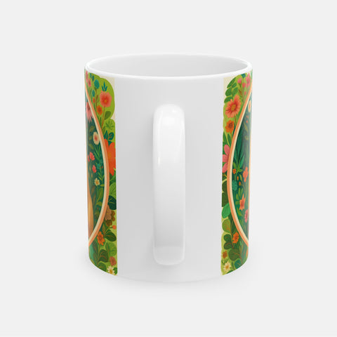 Custom Whimsical Floral Pet Mug