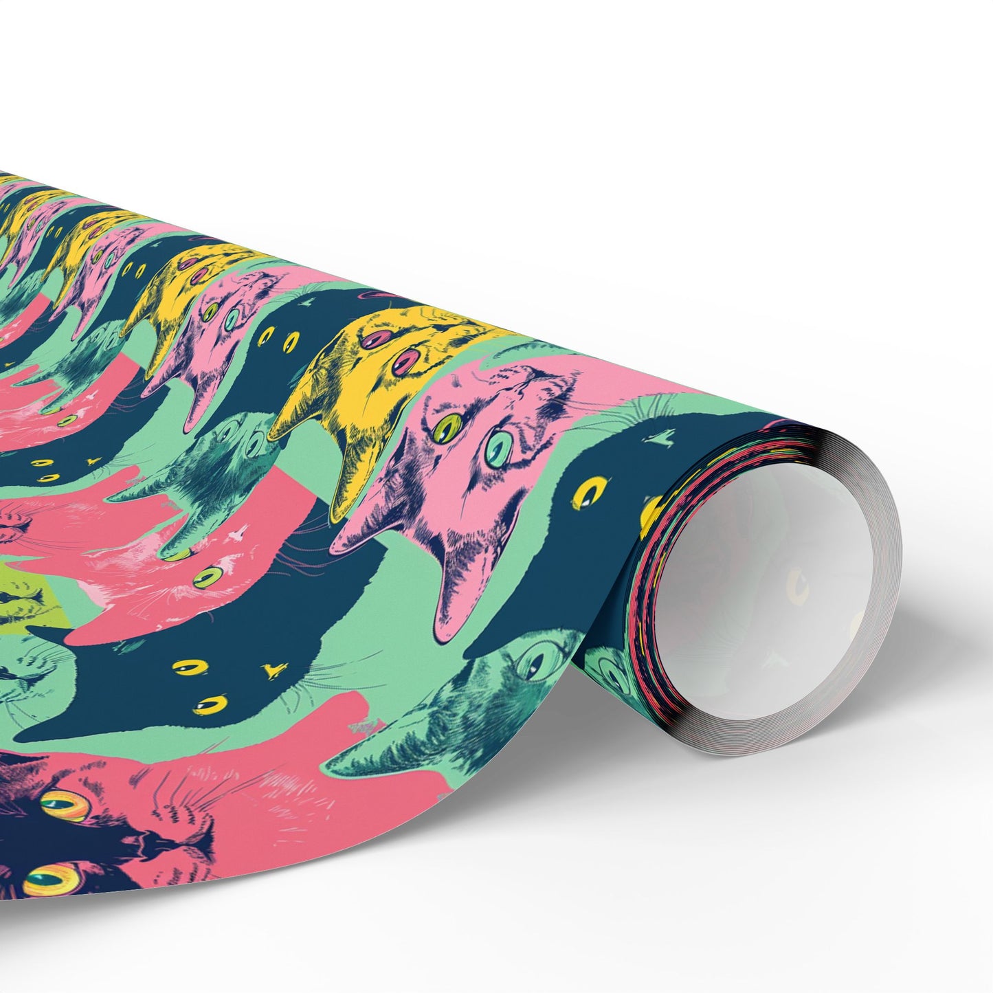 Colorful Cat Wrapping Paper - Playful Gift Wrap for Cat Lovers - Petunia Woof