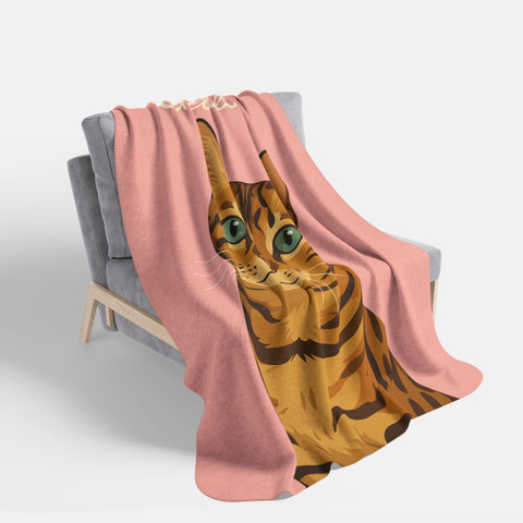Custom Portrait Sherpa Blanket
