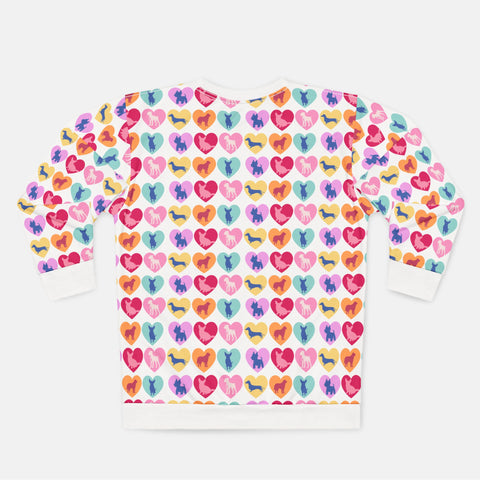 Custom Heart Pattern Sweatshirt