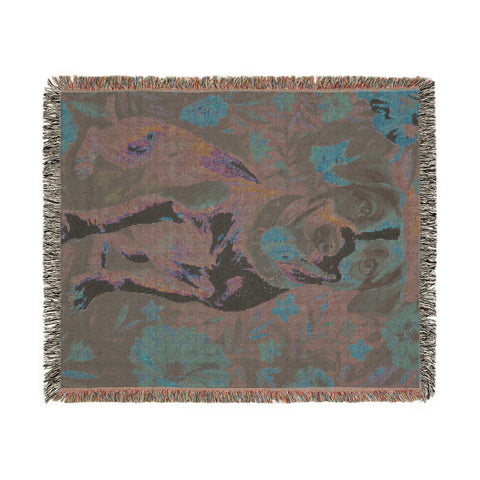 Custom Pet Portrait Woven Blanket