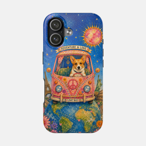 Custom Around The World With My Dog Phone Case
