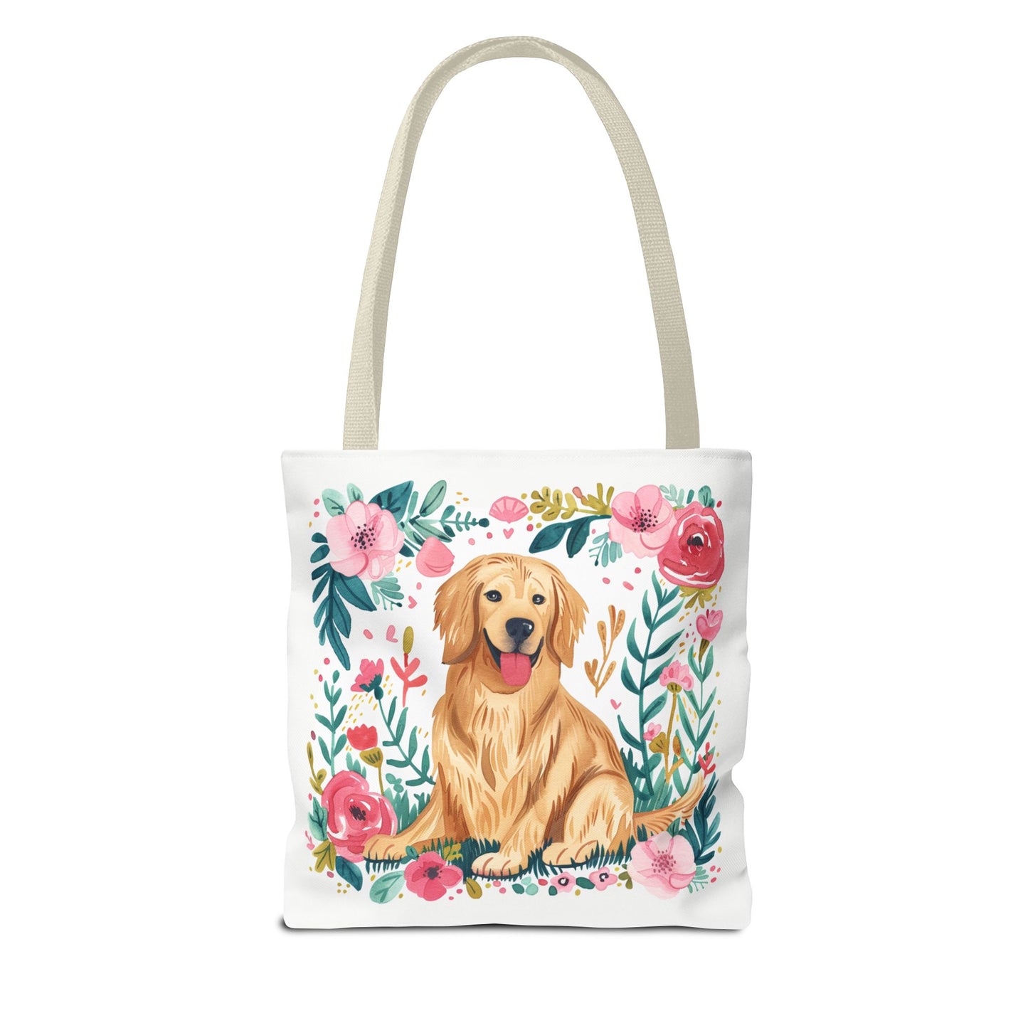 Cute Golden Retriever Tote Bag - Golden Retriever Lovers Perfect Gift - Petunia Woof