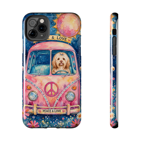 Custom Hippie Pet Phone Case — personalised pet phone case — Petunia Woof
