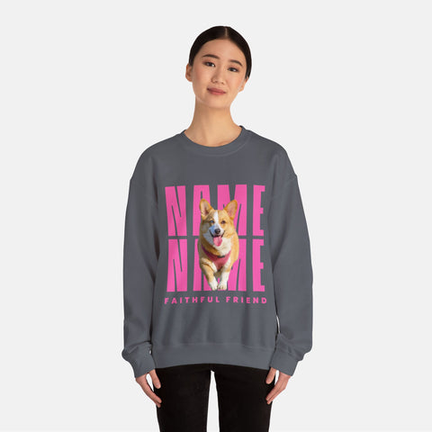 Custom Billboard Sweatshirt | Pink Font