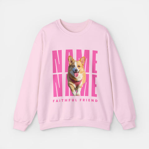 Custom Billboard Sweatshirt | Pink Font
