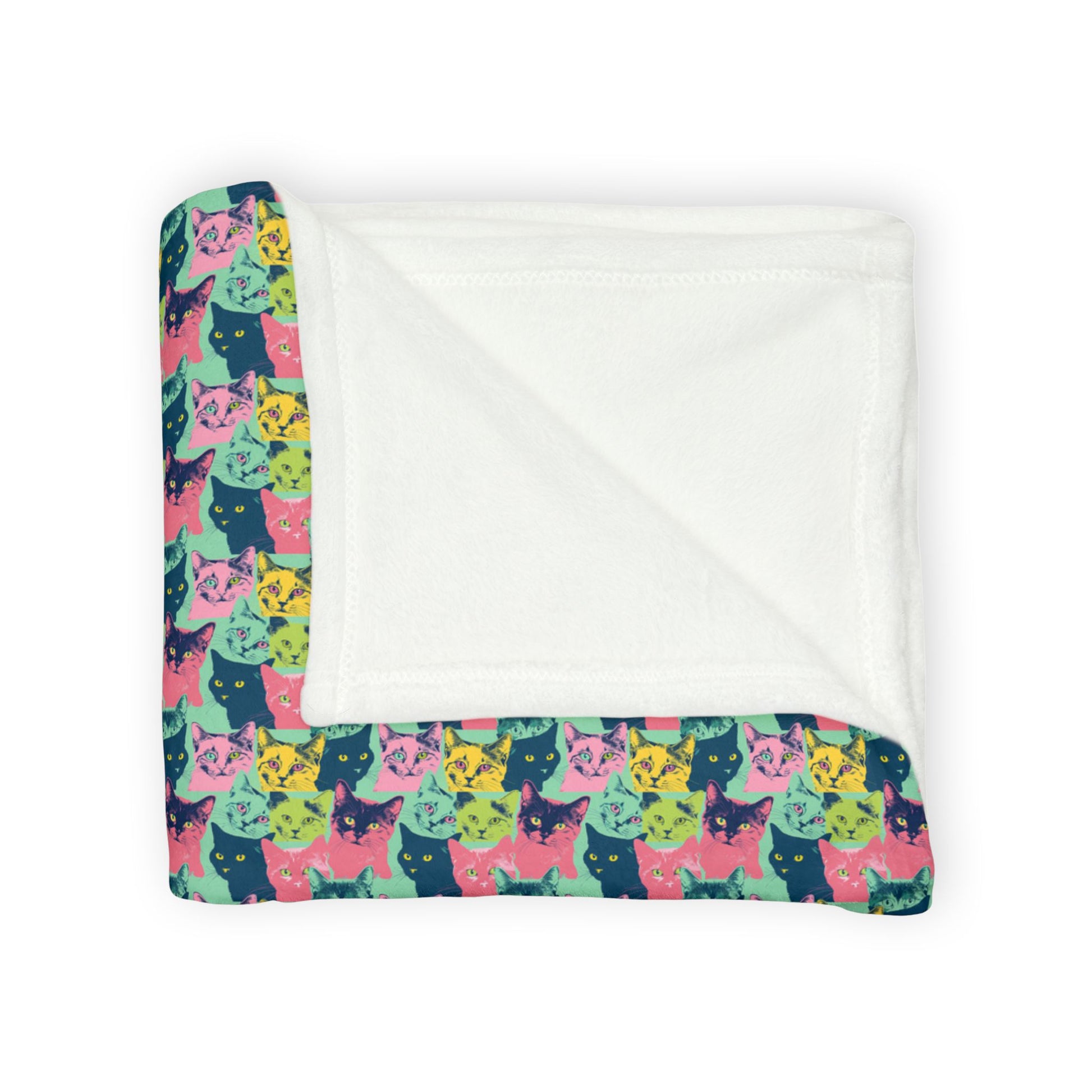 Vibrant Floral Soft Polyester Blanket - Cozy Decor for Home and Gifts - Petunia Woof