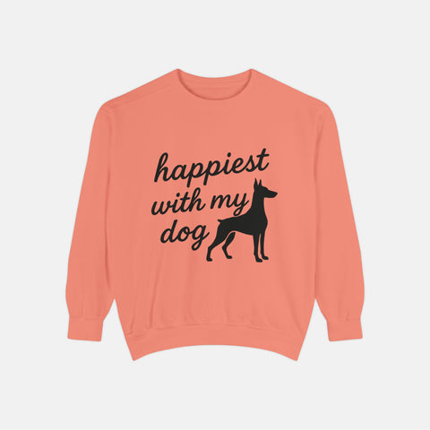 Custom Happiest With My Dog Sweatshirt