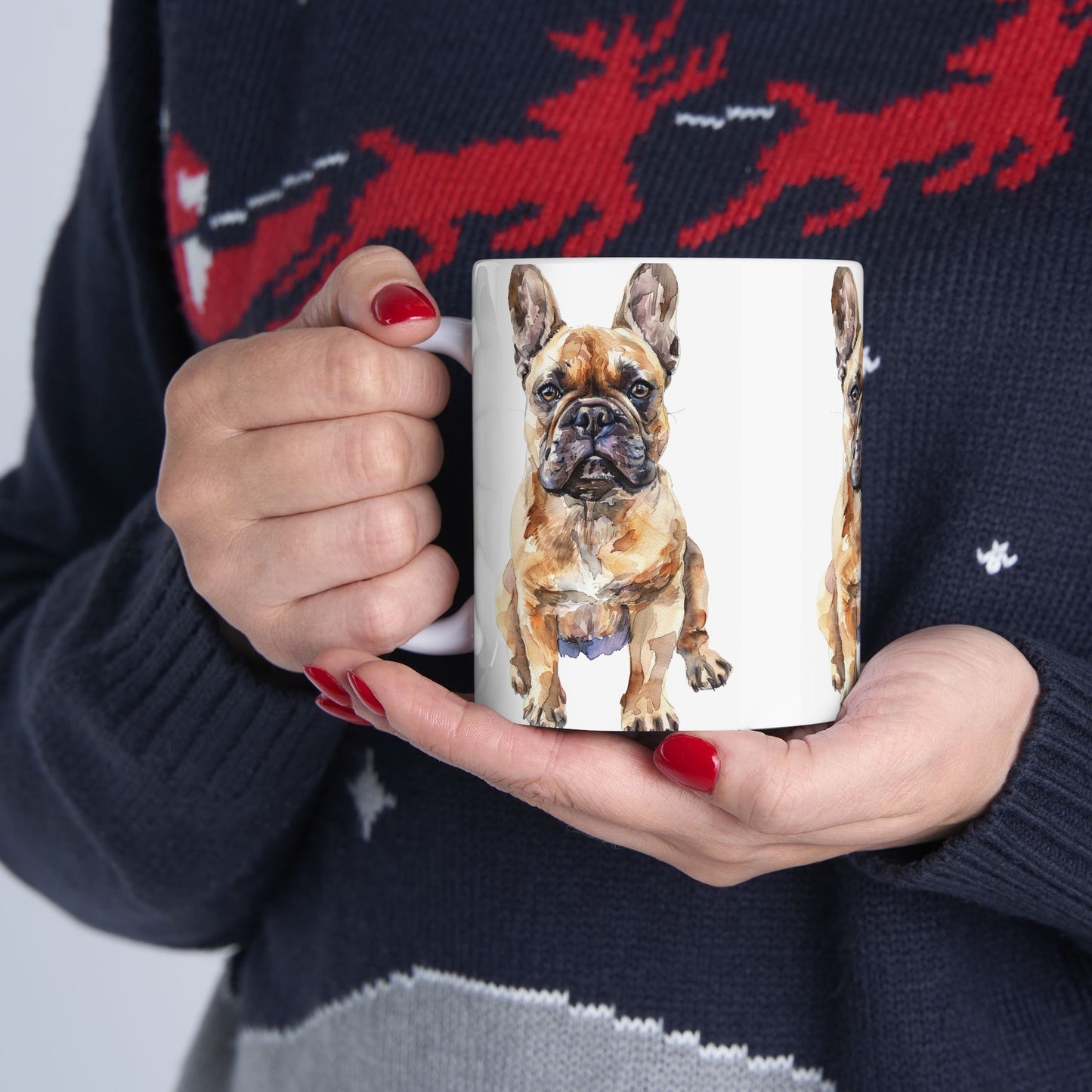 French Bulldog Ceramic Mug - Cute Dog Design, Perfect Gift for Pet Lovers - Petunia Woof