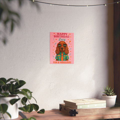 Custom Birthday Poster