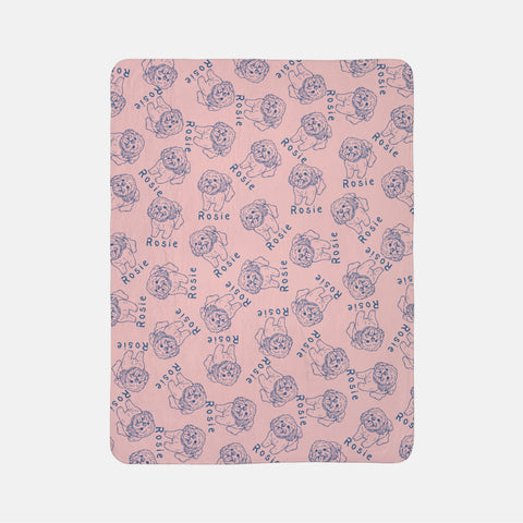 Custom Pet Drawing Blanket