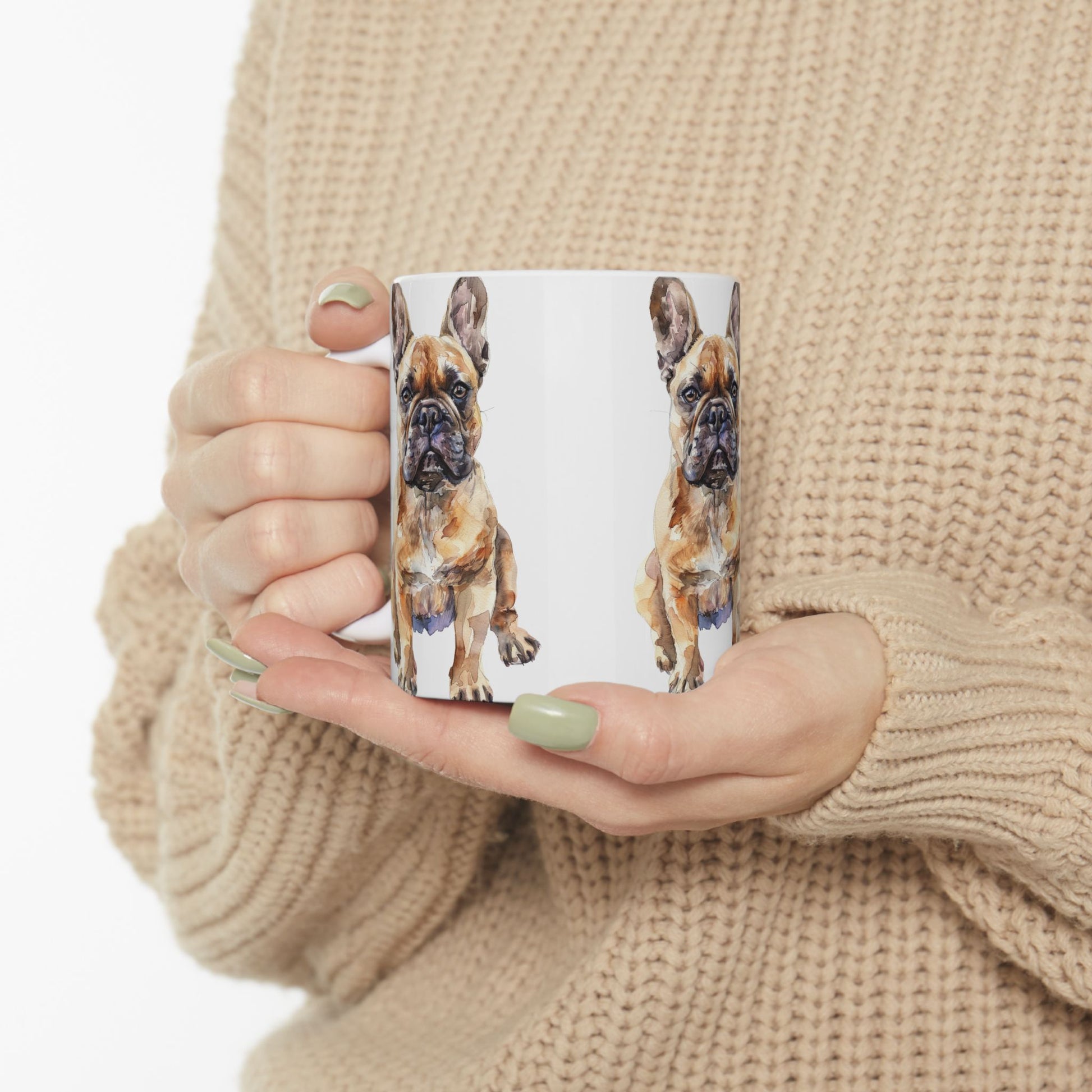 French Bulldog Ceramic Mug - Cute Dog Design, Perfect Gift for Pet Lovers - Petunia Woof