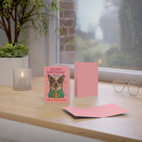 Custom AI Cartooned Pet Birthday Card