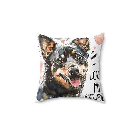 Love My Kelpie Throw Pillow