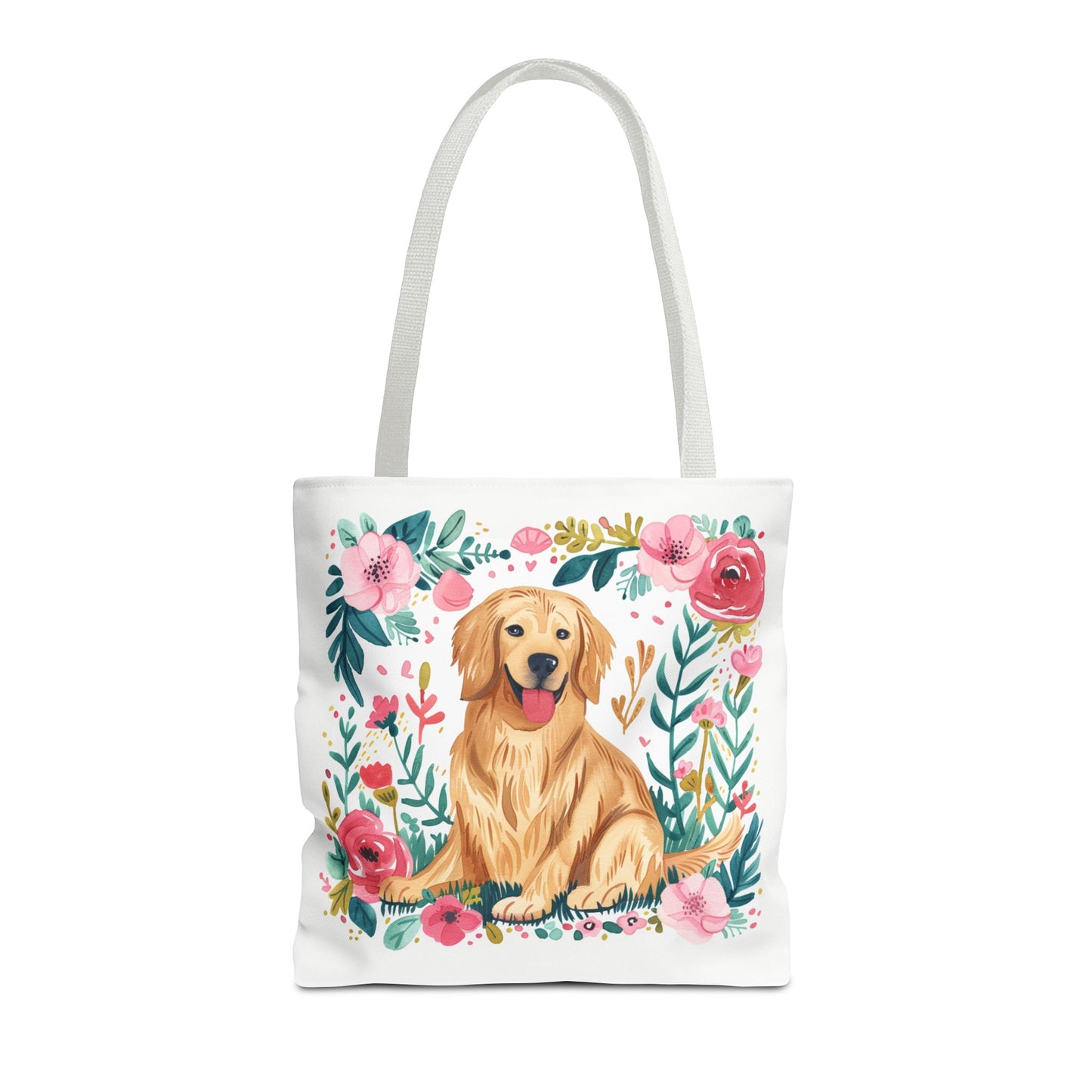 Cute Golden Retriever Tote Bag - Golden Retriever Lovers Perfect Gift - Petunia Woof