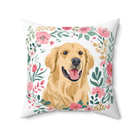 Golden Retriever Throw Pillow