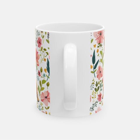 Frenchie Floral Ceramic Mug