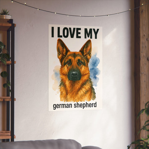Custom "I love My" Breed Poster