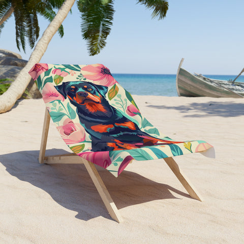 Rottweiler Beach Towel
